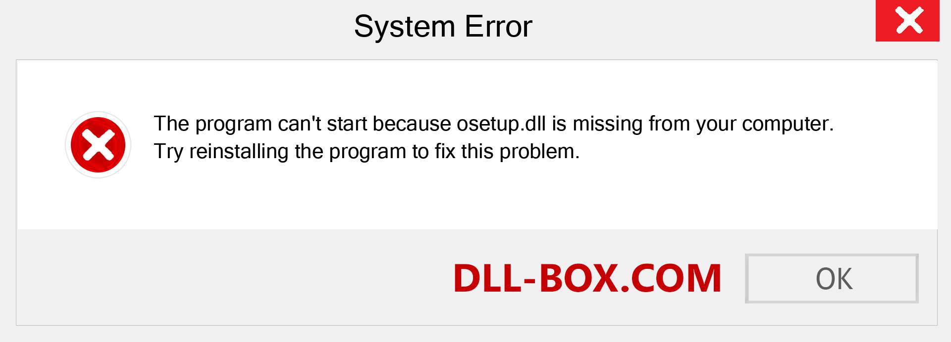  osetup.dll file is missing?. Download for Windows 7, 8, 10 - Fix  osetup dll Missing Error on Windows, photos, images